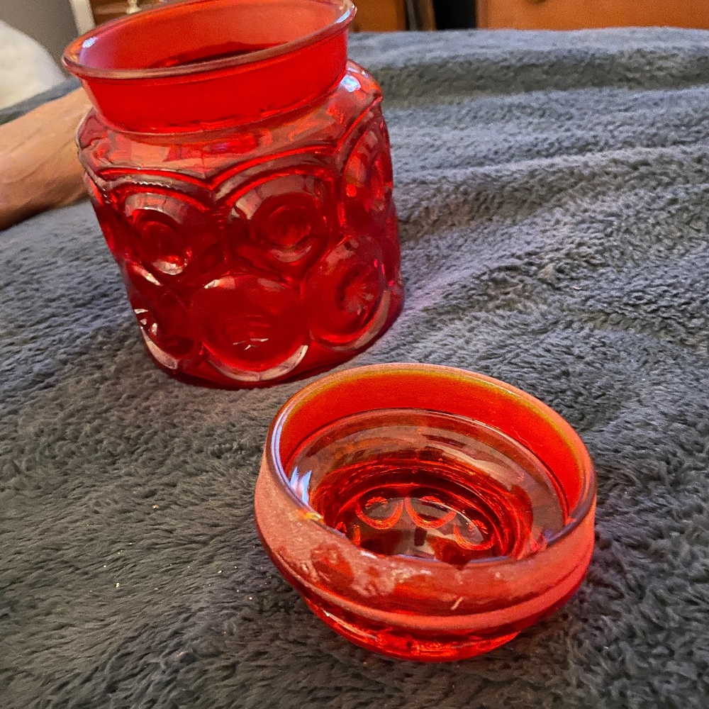 Ambreia moon n stars jar(lid has a few rough spots)